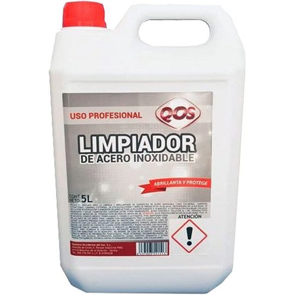 Limpador de aço inoxidável. Ilumina e protege 5L