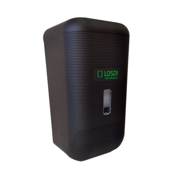 Dispensador de sabão manual automático Losdi modular 12 funções preto fosco 1.1L