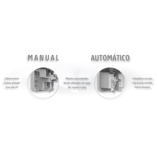 Losdi dispensador de jabón automático o manual modular 12 funcionalidades negro mate 1,1L