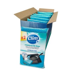 Esponja Clim Antibacterial especial vitrocerámica. Limpia sin rayar. Caja 16 uds