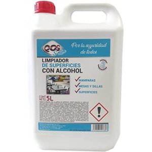 Limpador de superfícies com álcool sanitário. Caixa 2x5Lts