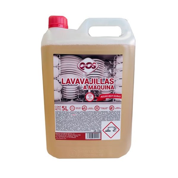 Lavavajillas para máquina. Aguas muy duras 5L