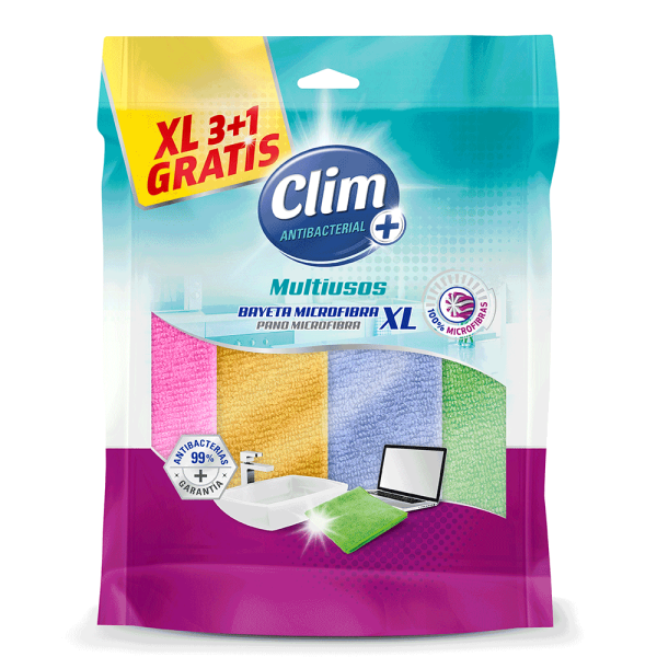 bayetas de microfibra Clim antibacterial