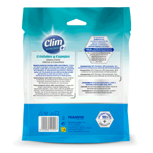 Bayetas para limpiar vitrocerámicas de Clim Antibacterial pack 8 uds