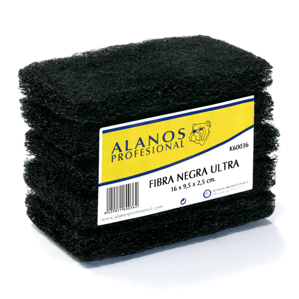 Estropajo de fibra negra Ultra. Comprar online productos de limpieza profesional