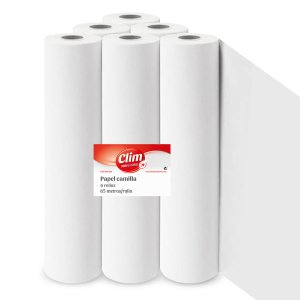 Caja 6 rollos papel camilla extrablanco doble capa 65 mts con precorte