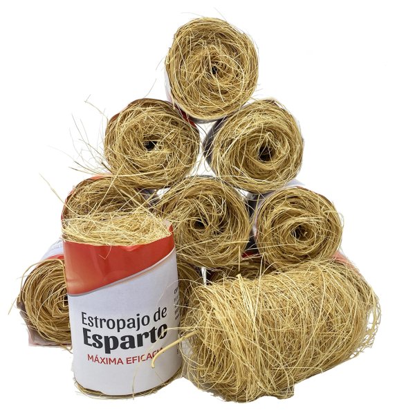 Estropajo de esparto natural Clim Profesional. 100% biodegradable y ecológico. Pack 12 uds