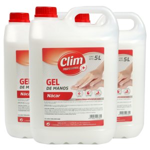 Dermo gel de mãos. Caixa de 3 garrafas de 5 L