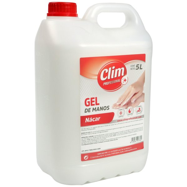 Dermo gel de mãos. Caixa de 3 garrafas de 5 L