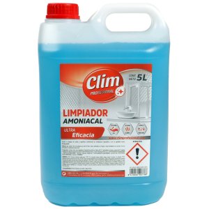 Limpador amoniacal de alta densidade. Caixa 3 garrafas 5L