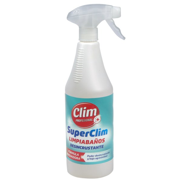 1 unidade SuperClim limpador multiuso descalcificante para banheiro 750 ml