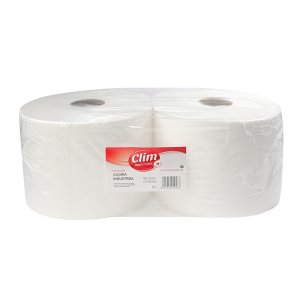 Pack 2 bobinas de papel industrial 2 capas 100% celulosa