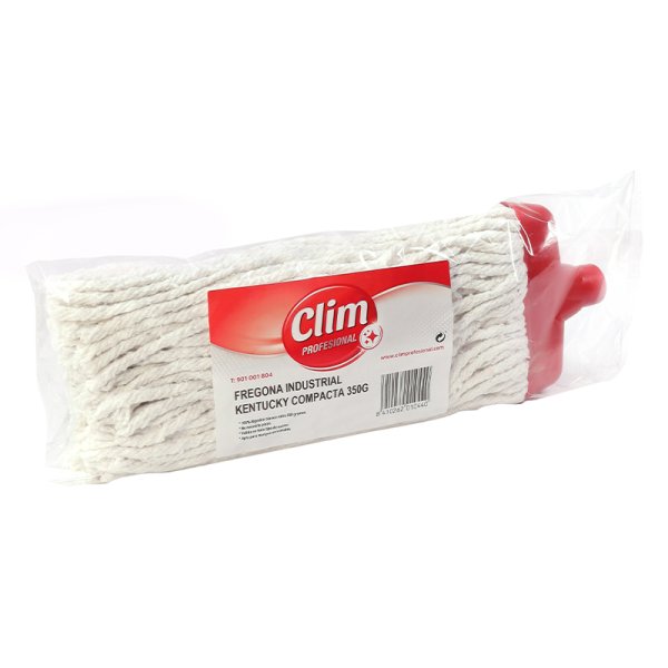 Clim Profesional Fregona industrial Kentucky compacta algodón blanco 350 grs