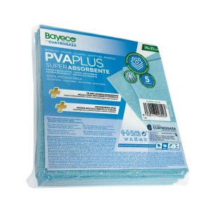Bayeta PVAPLUS de microfibra súper absorbente Bayeco azul. Pack 5 uds