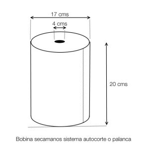 Medidas bobina secamanos autocorte