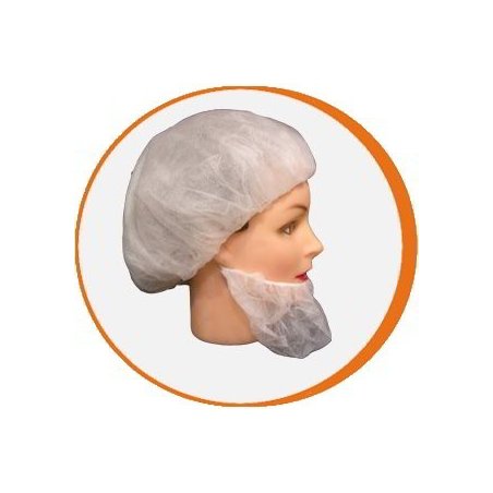 Cubrebarba blanco desechable. Pack 1000 uds