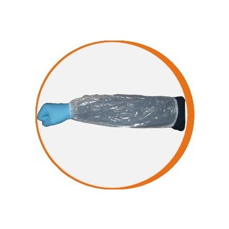 Manguitos desechables Polietileno Blanco. Pack 100 uds