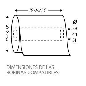 Dimensiones compatibles dispensador de papel autocorte CleanTech