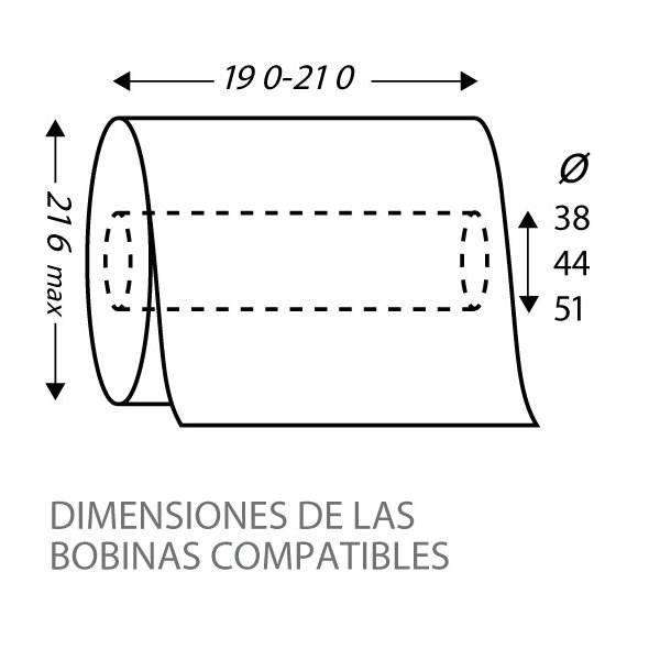 Dimensiones compatibles dispensador de papel autocorte CleanTech