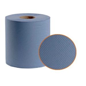 Rollos de Celulosa Azul ecológica 2 capas 140 mts. Pack 6 uds.