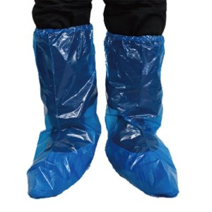 Cubrebotas desechable Azul en Polietileno. 500 uds