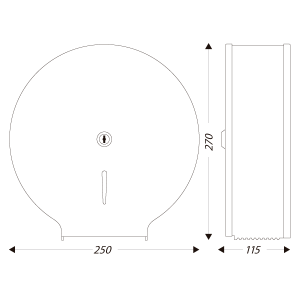 Portarrollos industrial acero inox. satinado — Suministros online SUMICK,  S.L.