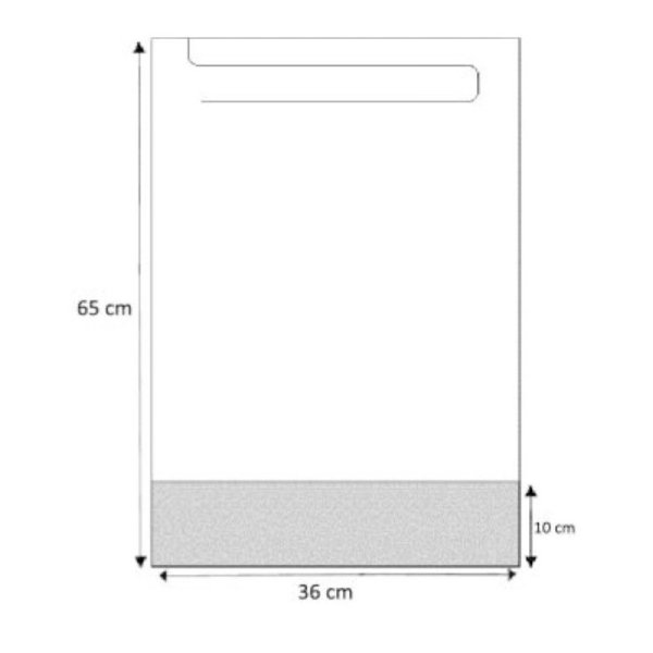 Babero desechable adultos con receptáculo. Caja 500 uds