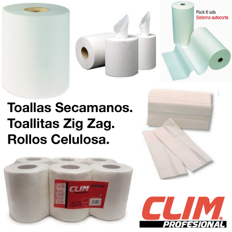 Tipos de papel secamanos de Clim Profesional Toallas secamanos