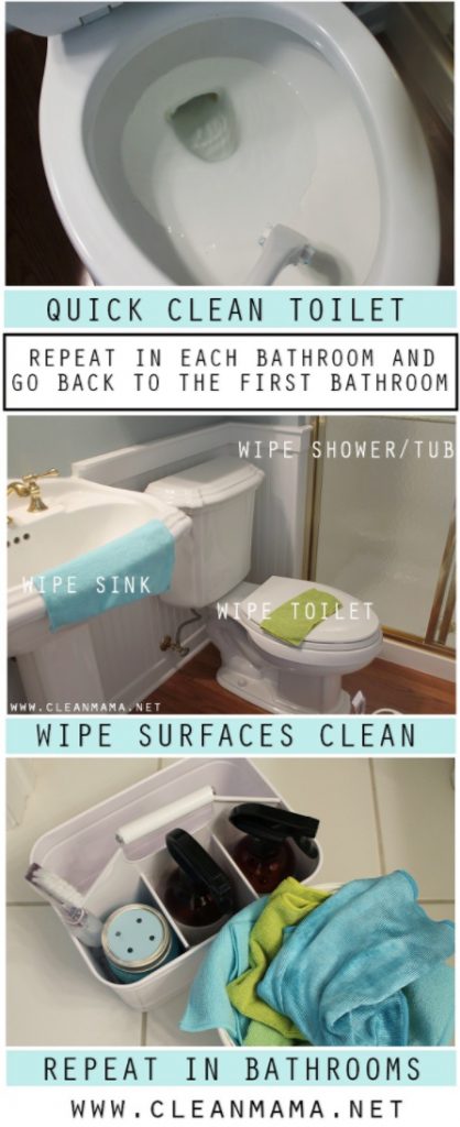 3 Limpieza rápida de los baños por CleanMama.net en Climprofesional.com