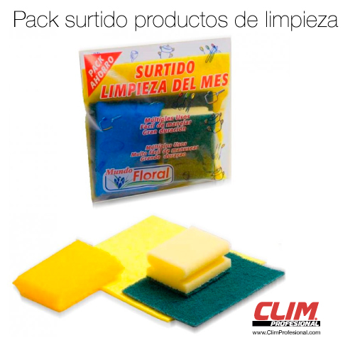 Pack surtido productos de limpieza. Set de productos de limpieza