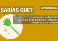 Sabías qué? Airbnb pide que dejes productos y utensilios de limpieza para tus huéspedes.