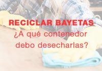 cómo reciclar las bayetas