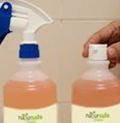 Quarta etapa para o uso de concentrados produtos de limpeza para diluir